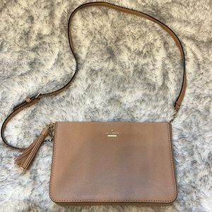 Kate Spade tan leather crossbody